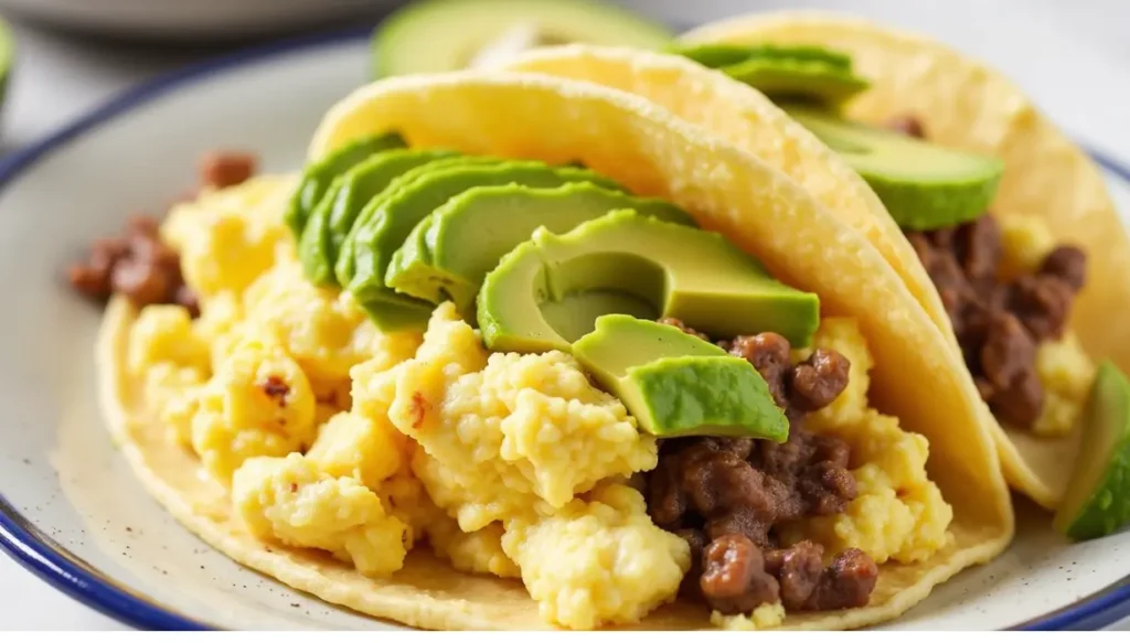 Scrambled Egg and Avocado Tacos 24