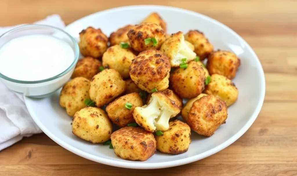 Healthy Baked Cauliflower Tots