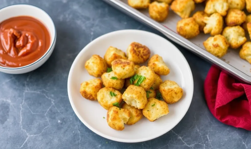 Healthy Baked Cauliflower Tots